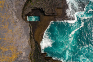 aran islands wormhole aerial view