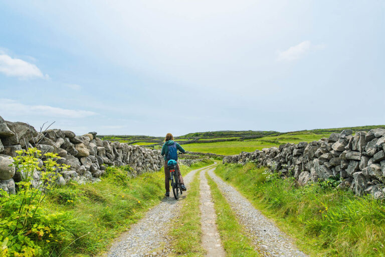 aran islands cyclist